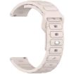 18mm I-Shaped Starlight Solid Color Silicone Watch Band - 3
