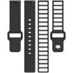 18mm I-Shaped Dual Color Silicone Watch Band - Grey Orange - 8
