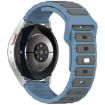 18mm I-Shaped Dual Color Silicone Watch Band - Blue Grey - 2