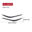 Chevrolet Corvette C8 2020+ Gold Foil Carbon Fiber Bumper Stickers (2pcs) - 2