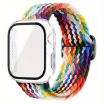Apple Watch Series 10 42mm Nylon Band & Case - Rainbow Ladder Buckle - 1