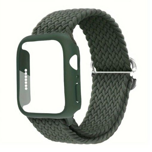 Apple Watch Series 10 42mm Nylon Band & Case - Army Green - 1