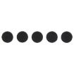 HP Mouse Cap Set - 5pcs, Black, 0.4 x 0.5cm Diameter - 3