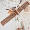 22mm Black Mesh Magnetic Stainless Steel Watch Band - 5