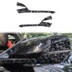 Chevrolet Corvette C8 Rearview Mirror Stickers 4pcs Set Gold Foil - 1