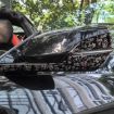 Chevrolet Corvette C8 Carbon Fiber Mirror Stickers 4pcs Set (Red) - 4