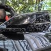 Chevrolet Corvette C8 2020+ Gold Foil Carbon Fiber Mirror Stickers 4pcs - 4
