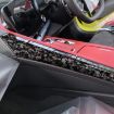 Gold Foil Carbon Fiber Console Stickers for Corvette C8 2020+, Red - 3