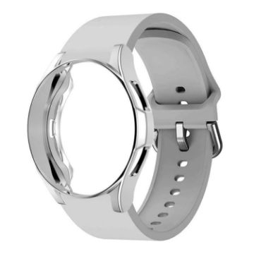 Samsung Galaxy Watch 7 40mm Grey Silicone Band with PC Case - 1