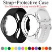 Samsung Galaxy Watch 7 40mm Grey Silicone Band with PC Case - 4