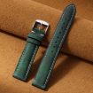 14mm Green Retro Crazy Horse Leather Watch Band xDfind - 2