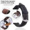 22mm Red Retro Crazy Horse Leather Watch Band xDfind - 6