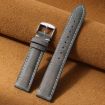 Suunto 9/9 Baro/D5/Core/7 24mm Grey Leather Watch Band Retro Style - 2