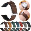 Suunto 9/9 Baro/D5/Core/7 24mm Retro Leather Watch Band Yellow Brown - 8