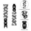 20mm Black Diamond Metal Watch Band for COROS APEX 2 42mm/PACE 2 - 3
