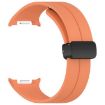 Samsung Galaxy Watch 8/8 Classic Orange Magnetic Silicone Band - 2