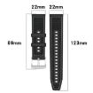 22mm Green xDfind Hybrid Nylon Braid Silicone Watch Band - 6
