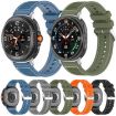 Samsung Galaxy Watch 8/8 Classic Hybrid Nylon Silicone Band Grey - 3