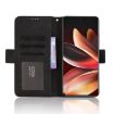 Meizu Note 16 5G Leather Phone Case - Black Calf Texture with Card Slots - 6