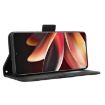 Meizu Note 16 5G Leather Phone Case - Black Calf Texture with Card Slots - 7