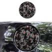 Gold Foil Carbon Fiber Fuel Tank Cap Sticker for Corvette C8 2020+ Red - 1