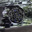 Blue Forged Gold Foil Carbon Fiber Fuel Tank Cap Sticker for Corvette C8 - 3