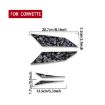 Chevrolet Corvette C8 2020+ Gold Foil Carbon Fiber Taillight Stickers - 2