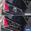 Chevrolet Corvette C8 2020+ Gold Foil Carbon Fiber Taillight Stickers - 5