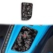 Gold Foil Carbon Fiber Cup Cover Sticker for Chevrolet Corvette C8 2020+ - 1