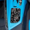 Gold Foil Carbon Fiber Cup Cover Sticker for Chevrolet Corvette C8 2020+ - 4
