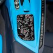 Chevrolet Corvette C8 2020+ Red Carbon Fiber Cup Cover Sticker - 4