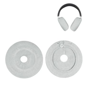 Apple AirPods Max Knitted Dust Cover 2pcs - Light Gray Earphone Protector - 1