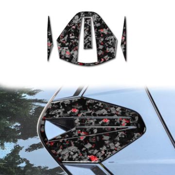 Chevrolet Corvette C8 2020 Gold Foil Carbon Fiber Roof Stickers 4pcs Set - 1