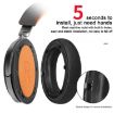 Meizu HD60 Earphone Covers - 2pcs Protein Leather Snap-on (Black) - 3