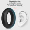 Meizu HD60 Earphone Covers - 2pcs Protein Leather Snap-on (Black) - 6
