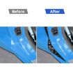 Chevrolet Corvette C8 2020+ Gold Foil Carbon Fiber Door Stickers 4pcs - 5