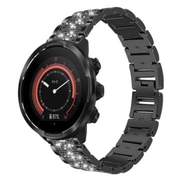 Suunto 9/9 Baro/D5/Core/7 22mm Stainless Steel Watch Band - Black - 1