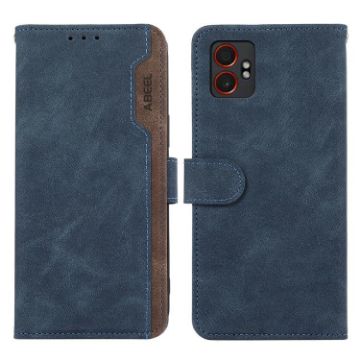 Samsung Galaxy XCover7 Pro ABEEL RFID Leather Case Blue-Brown - 1
