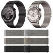 22mm Silver Milanese Parachute Buckle Stainless Steel Mesh Watch Band - 3