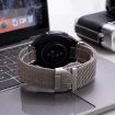 22mm Black Milanese Parachute Buckle Stainless Steel Mesh Watch Band - 6