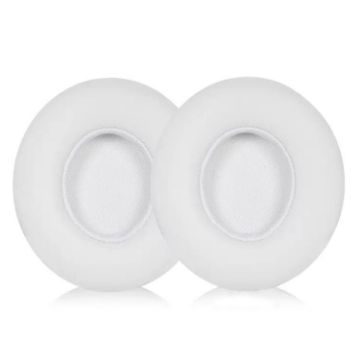 Replacement Protein Leather Earpads for Beats Solo3/Solo2 - White (1 Pair) - 1