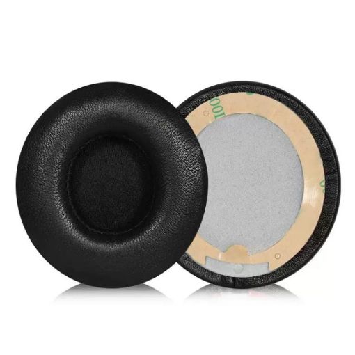 Lambskin Replacement Earpads for Beats Solo3/Solo2 - 1 Pair (Black) - 1